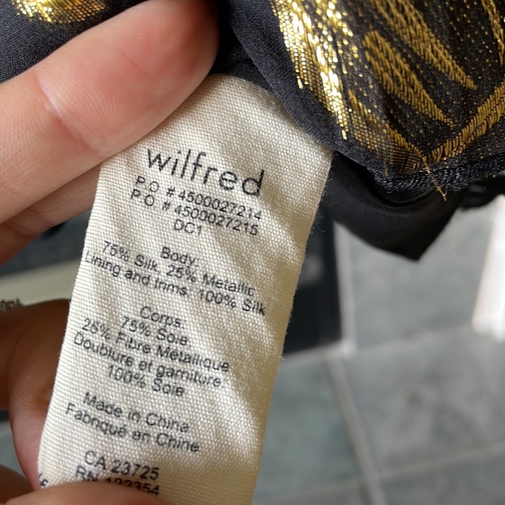 Wilfred Gold floral dress made with silk - Picture 8 of 8